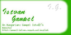 istvan gampel business card